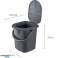 BranQ Touristentoilette. 22L. Recycelt. Anthrazit. Nr. 1306B Bild 1