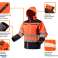 Warnschutz-Sofshelljacke mit Kapuze orange Größe S Bild 9