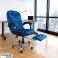 Вращающееся кресло BOSS с подставкой для ног и массажером - BLUE VELVET KO22NW изображение 1