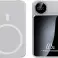 Weiße kabellose magnetische Powerbank 22,5 W 10000 mAh 15 W kabelloses LCD-Display Ultraschlankes magnetisches Schnelllade-Akkupack Bild 1