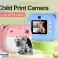 Mini fotocámara instantánea rosa para niños, 32 GB de almacenamiento y bolígrafos de colores incluidos, rollos de película adicionales, compatibilidad con MP3 fotografía 2