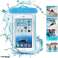 Rosa vanntett telefondeksel, IPX8, 3,5-7 tommer fingeravtrykk, 10m dyp vanntett bilde 3