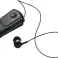 Lavalier langattomat kuulokkeet, Bluetooth, 20cm sisäänvedettävä johto pidikkeellä, musta, ladattava mikro-USB kuva 1