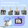 Mini fotocámara instantánea rosa para niños, 32 GB de almacenamiento y bolígrafos de colores incluidos, rollos de película adicionales, compatibilidad con MP3 fotografía 3