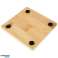 Houten onderzetters 9 7cm 4st. foto 2