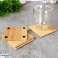 Houten onderzetters 9 7cm 4st. foto 5