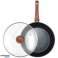 Granieten koekenpan met glazen deksel BLACK&amp;WOOD 28cm foto 1