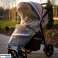 Mosquito net for stroller white image 2