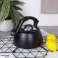 Wasserkocher aus Stahl mit Pfeife 3L BLACK Bild 5