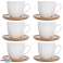 Kop met schotel WHITELINE 100ml 6st foto 1