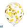 Gennemsigtige balloner med guldkonfetti 30cm 6 stk. billede 1