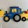 Traktor | Fingerpuppe Spielzeug | Montessori Spielzeug | Stummes Buch | Perfektes Geschenk Bild 4