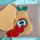 Wurmige Dormy | Fingerpuppe Spielzeug | Montessori Spielzeug | Stilles Buch Bild 1