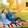 Picknickmatte / Stranddecke 200×200 cm – 3-lagige Isolierung | CARRUZZO Bild 5