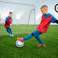 FOTBALLMÅL I METALL MED NETT 215 X 150 CM + BALL, SPORT bilde 2