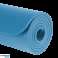 Yoga matte for trening pilates fitness 183x61cm tykkelse 1cm materiale NBR blå REBEL ACTIVE bilde 4