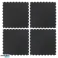 Gummiboden für das Fitnessstudio  Matte unter Gerät  Puzzle 1m Dicke 15mm  schwarz  REBEL ACTIVE Bild 2