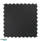 Gummiboden für das Fitnessstudio  Matte unter Gerät  Puzzle 1m Dicke 15mm  schwarz  REBEL ACTIVE Bild 1