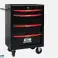 Carrello portautensili Artman con 4 cassetti – Nero/Rosso – con chiusura centralizzata e ruote girevoli foto 4