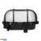 OVAL 7040T/P, luminaire, 40W, E27, IP44, IK10, abat-jour en polycarbonate mat, base en polypropylène, grille en plastique, noir photo 53