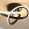 ZD77B Plafonnier led moderne 12.5w noir photo 92