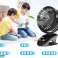 RECHARGEABLE DESK FAN WITH CLIP AND BASE image 2