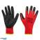 Werkhandschoenen. polyester gecoat met crincle latex .3121X. Formaat 10 kaart foto 1