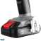 Borrskruvdragare Energy 18V Li Ion med avtagbart grepp 10 mm 2 batterier 2Ah laddare väska bild 106