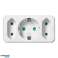 Forgrener 2x2P 1x2P med Schuko. hvid billede 45