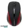 EM101R Kablosuz 2.4GHz 3D optik USB Mouse Antares kırmızı fotoğraf 1