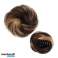 Synthetischer Haarknoten HairNew (dunkelbraun-blond) ~ mnbun | Synthetisches Haarteil | Clip-on Haarbrötchen | Einfaches Haarstyling-Accessoire Bild 2
