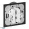 Double socket p/t 2x2P Z Luna. 16A. 250V. PT 6LR. black image 36