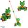 Poussoir sur bâton grenouille marchante en bois photo 11