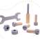 Atelier avec outils en bois sur table Kit de bricolage photo 9