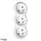 Splitter 3x2P Z &quot;snowman&quot; with top plug. white image 53