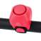 AG496C Timbre eléctrico de bicicleta rojo fotografía 75