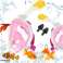 Masque de snorkeling full pliable S/M rose photo 3