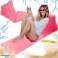 Beach mat beach chair with backrest inflatable pink image 6