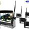 Car Dashboard Monitor Recorder LCD 7 inches AHD with support for 4 wireless cameras 12V 24V image 1