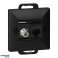 Single socket. F type 1xRJ45 Cat6 Pearl jack. TV/F RJ45/P. black image 8