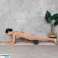 Slät foam roller massagerulle 14x33cm svart och blått material EPP REBEL ACTIVE bild 6