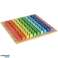 Tavola di moltiplicazione giocattolo educativo cerchi colorati in legno foto 1