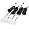 Parking Sensor Set tft01 4 3" with HD Camera 308 LED 4 White Sensors image 2