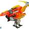 Dinobots 2in1 Dinosaurier Dart Gun Orange Velociraptor Schild Bild 4