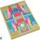 Houten blokken pastelkleuren 55 stuks kasteelgebouwen foto 2