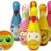Soft Bowling Game Set 6 Pieces Colored Ball Numbers image 1