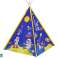 Kinderzelt Lichteffekte Weltraumraketen Sterne Blau Bild 1