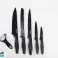 ALKANA Knife Set 6 Pieces Knife Set Marble Coating Black NEW image 5