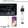 Autoradio met Bluetooth handsfree-systeem en stuurwiel Afstandsbediening 1 DIN autoradio MP3-speler/FM-radio 2 USB-poorten foto 3
