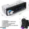 Autoradio met Bluetooth handsfree-systeem en stuurwiel Afstandsbediening 1 DIN autoradio MP3-speler/FM-radio 2 USB-poorten foto 4